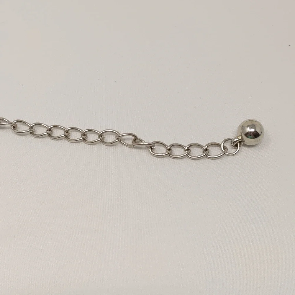 Women's Silver Tone Leaf Chain Belt
